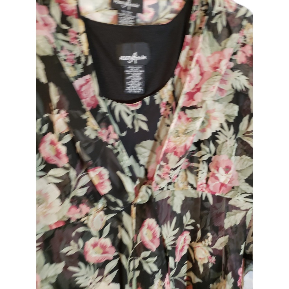 Women's Positive Attitude 2 Pc Floral Maxi Dress Size 16 (H463) - Picture 3 of 4